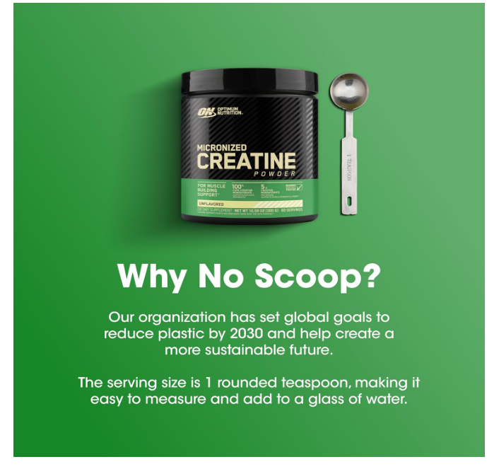 Optimum Nutrition (ON) Micronized Creatine Monohydrate Powder for Muscle Building Support - Unflavored, 300 Grams, 60 Servings - Package May Vary