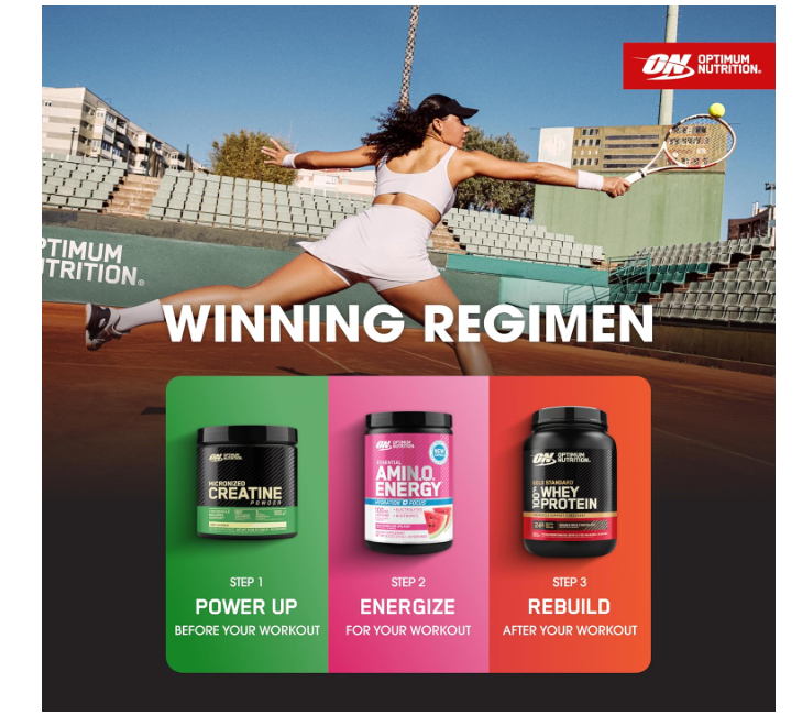 Optimum Nutrition (ON) Micronized Creatine Monohydrate Powder for Muscle Building Support - Unflavored, 300 Grams, 60 Servings - Package May Vary