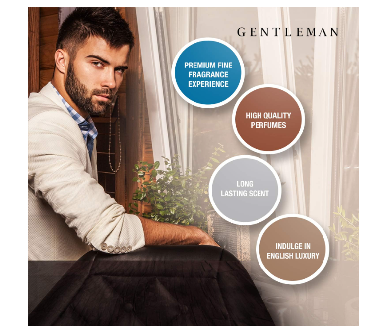 Yardley London Gentleman Elite Luxury Fragrance Eau De Parfum, Basil, Grapefruit, Sandalwood And Amber, 100 Ml