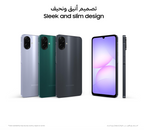 Samsung Galaxy A07 LTE, Android Smartphone, 64GB Storage, 4GB RAM, Black, 6x OS Upgrades, Large Display, 6nm Processor, Travel Adaptor Included (UAE Version)