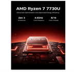 2026 Gaming Laptop, 15.6" Laptop with AMD Ryzen 7 7730U(8C/16T, Up to 4.5GHz), 16GB RAM 512GB NVMe SSD Windows 11 High Performance Laptop Computer, Up to 2TB, Radeon RX Vega 8 Graphics, WiFi 6